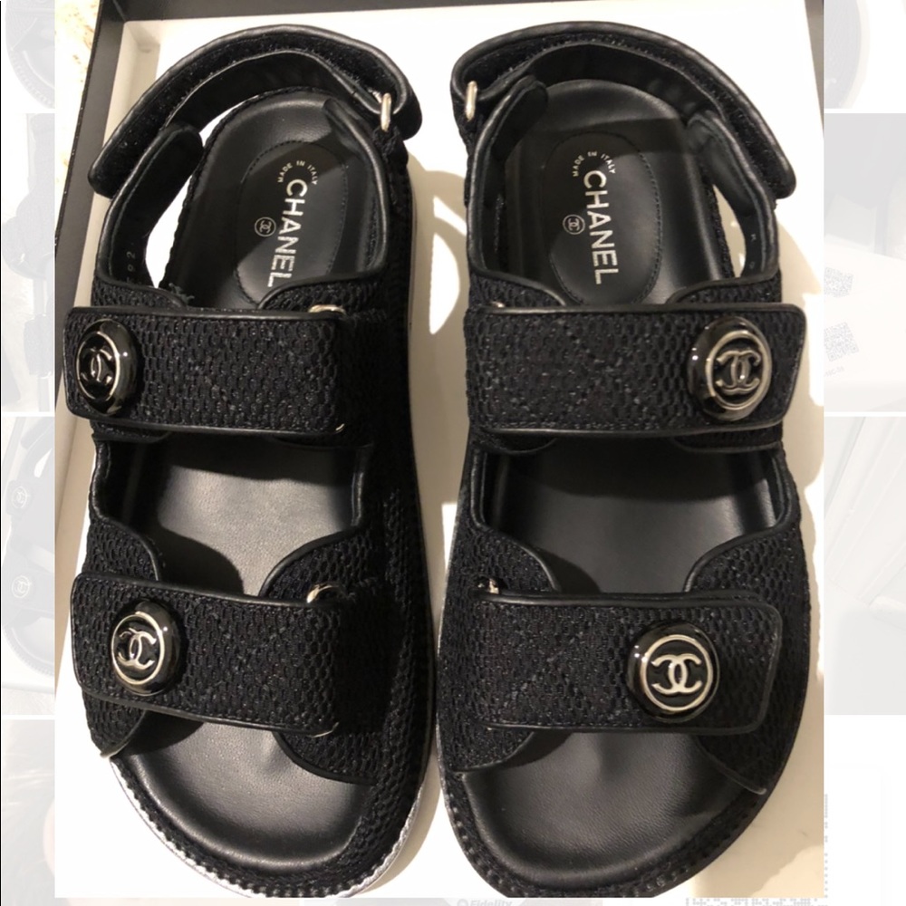 Chanel Gate No. 6 Sandals (Dad Sandals) sz 35